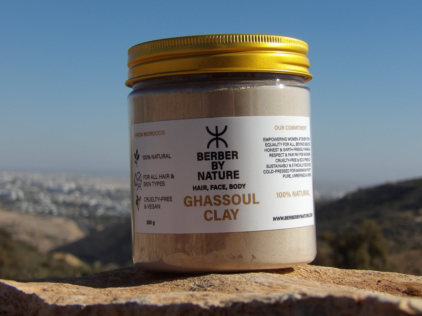 Ghassoul klei uit Marokko voor natuurlijke huid- en haarreiniging