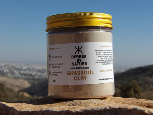 Ghassoul klei uit Marokko voor natuurlijke huid- en haarreiniging