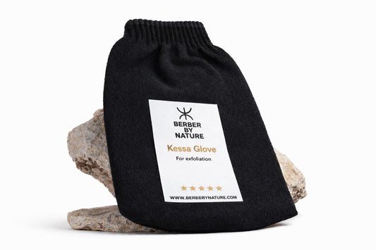 Kessa handschoen voor natuurlijke exfoliatie van de huid
