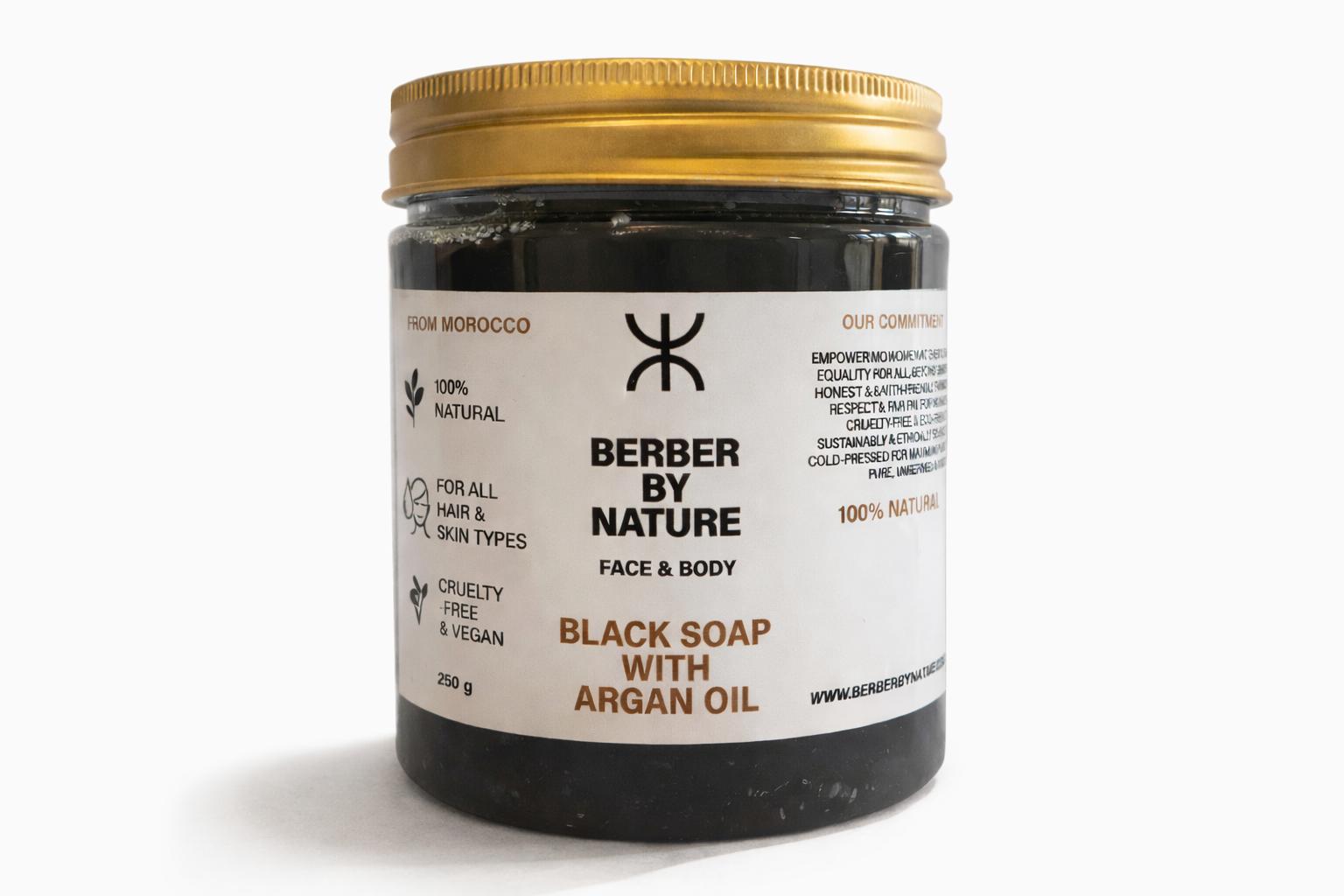 Zwarte Zeep met Arganolie uit Marokko