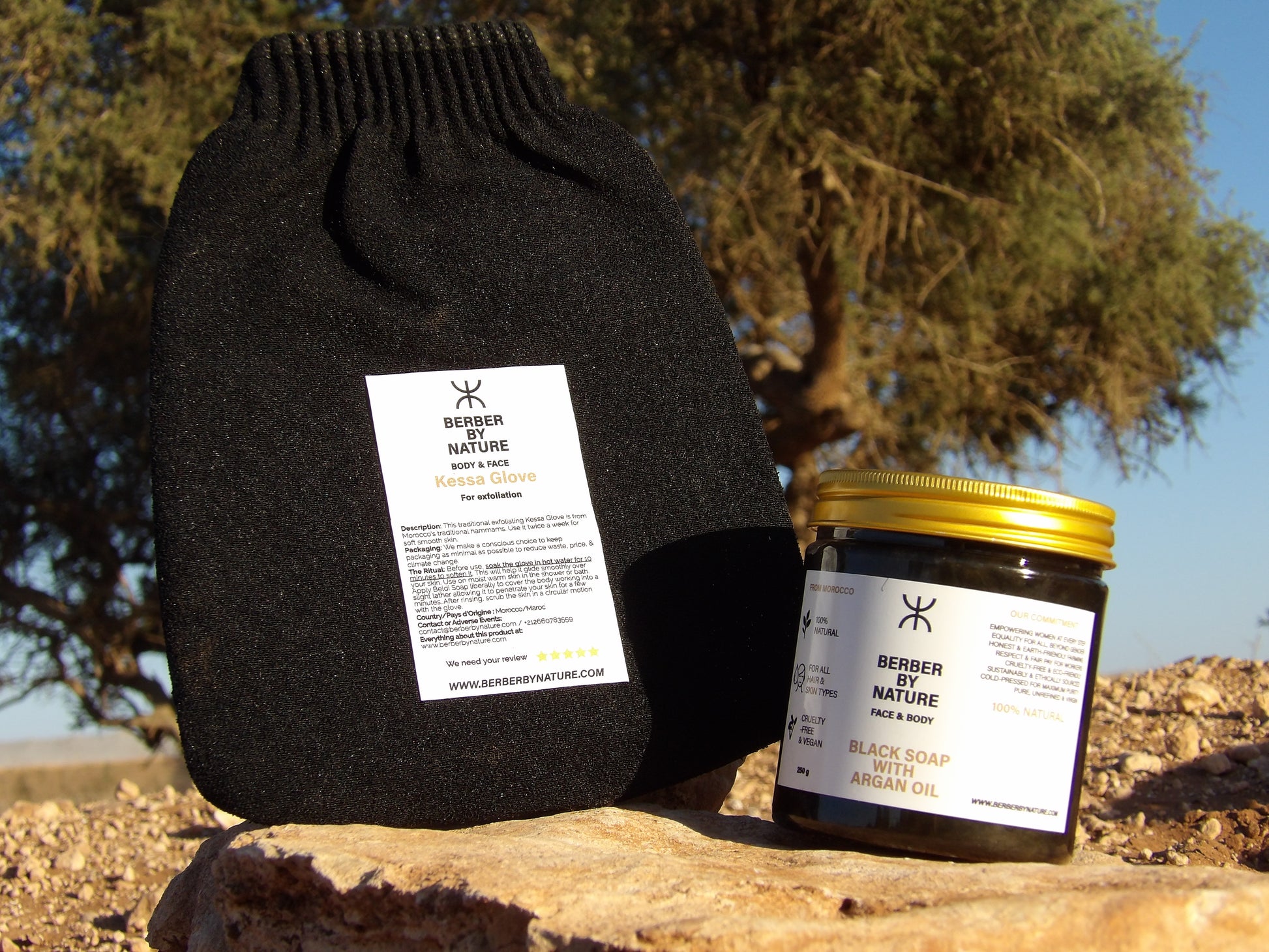 Zwarte Zeep met Arganolie uit Marokko